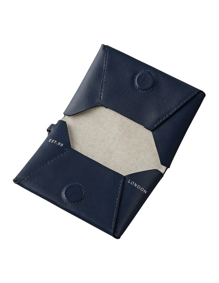 The Connaught Small Credit Card Holder in Naval image 3