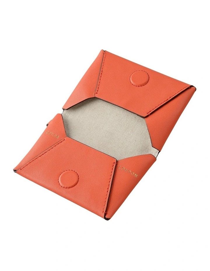 The Connaught Small Credit Card Holder in Lobster image 3