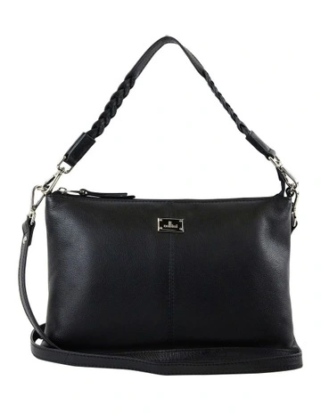 Brixton Leather Crossbody in Black