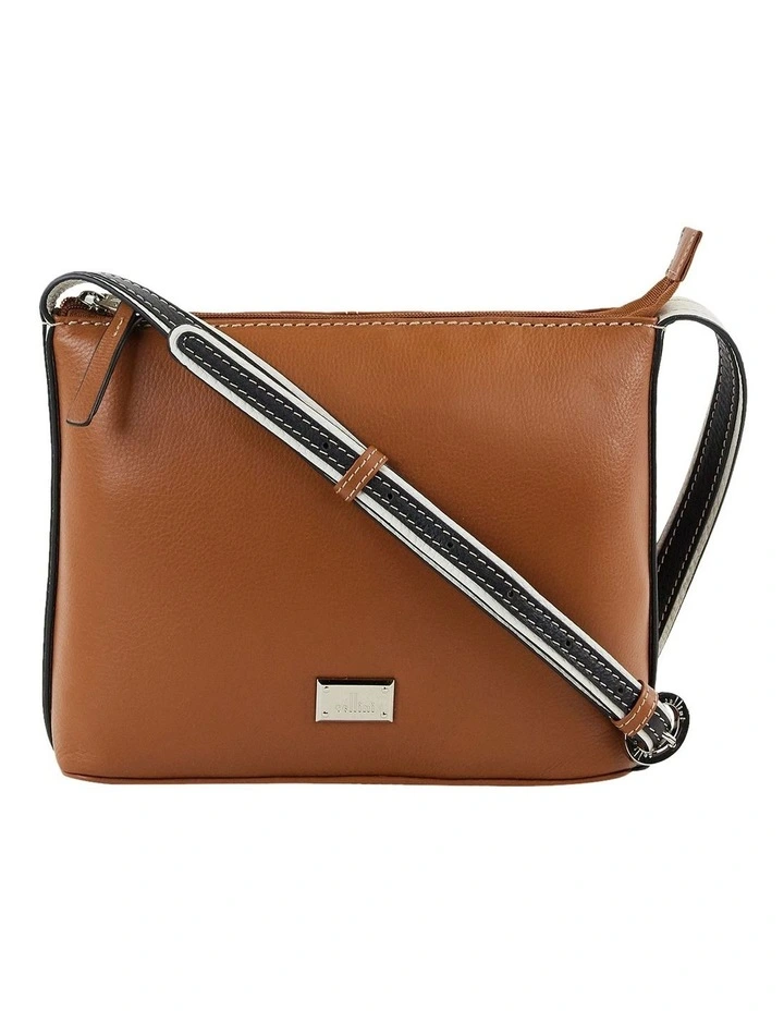 Milford Leather Crossbody in Tan Multi image 1