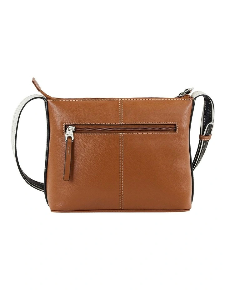 Milford Leather Crossbody in Tan Multi image 3