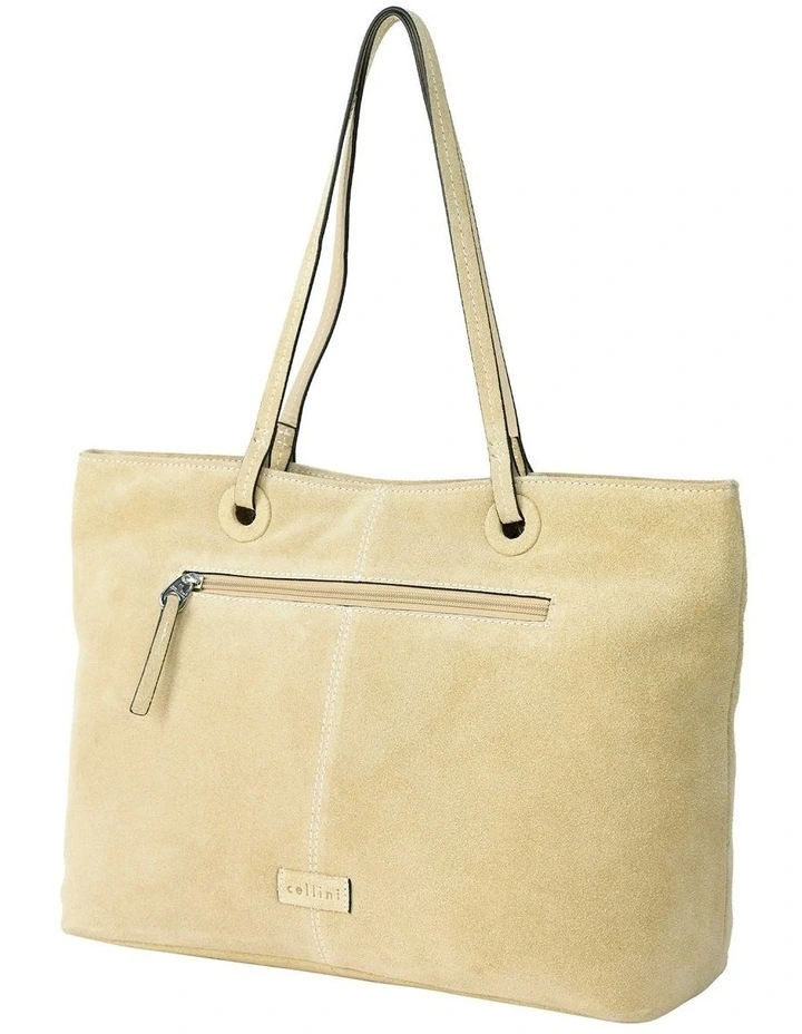 Montego Suede Tote Bag in Taupe image 2