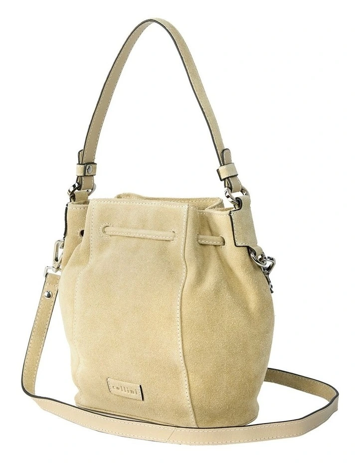 Montego Suede Bucket Bag in Taupe image 2