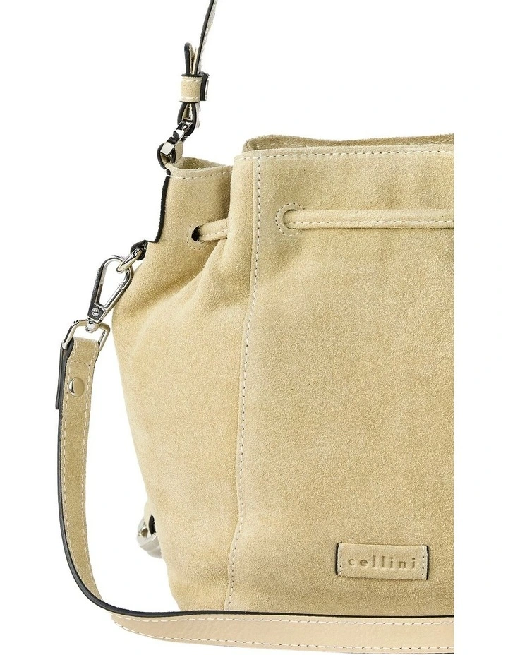 Montego Suede Bucket Bag in Taupe image 4