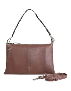 Montego Suede Crossbody Bag in Espresso