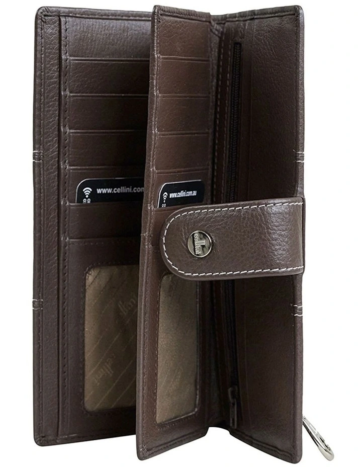 Eden Continental Wallet in Espresso image 3