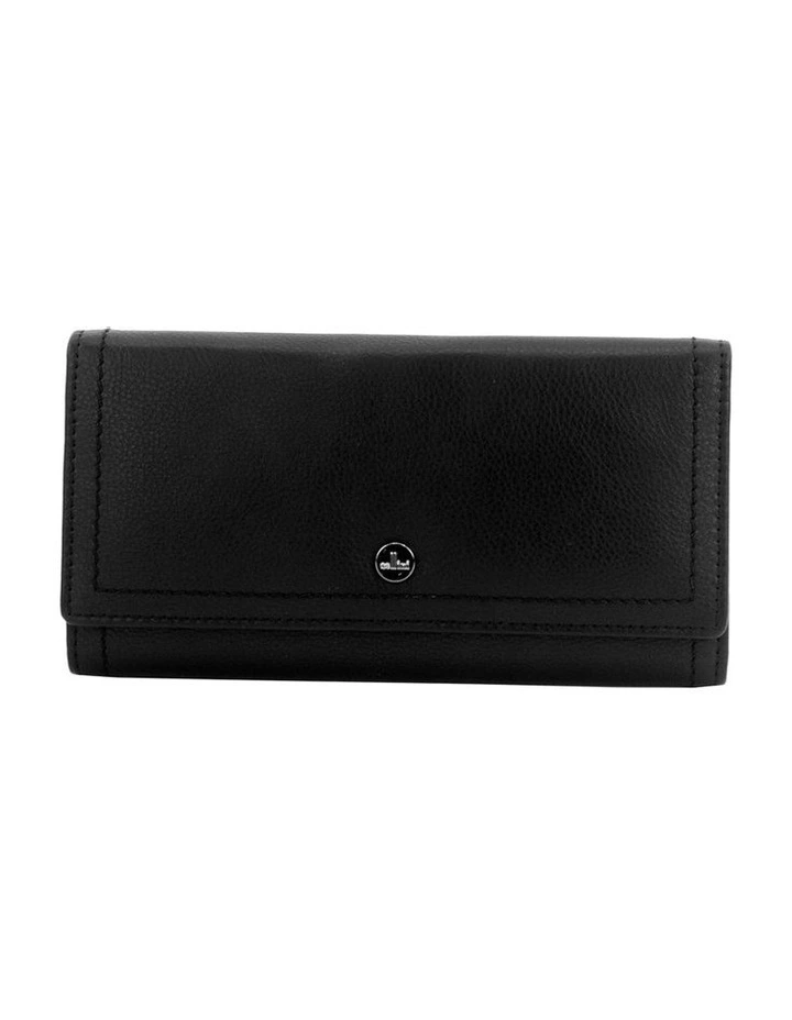 London Continental Wallet in Black image 3