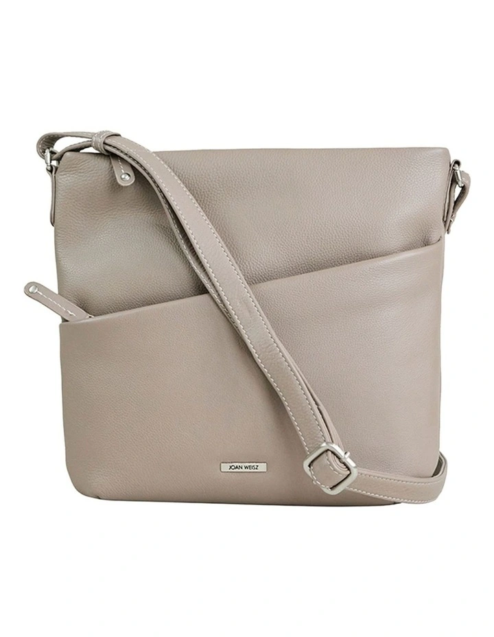 Swerve Crossbody Bag in Taupe image 1
