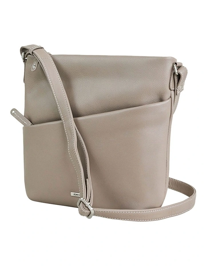 Swerve Crossbody Bag in Taupe image 2