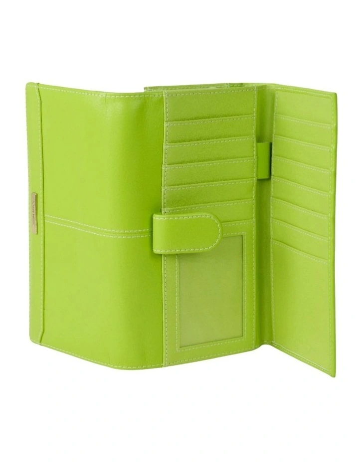 Dakota Large Wallet in Lime image 3