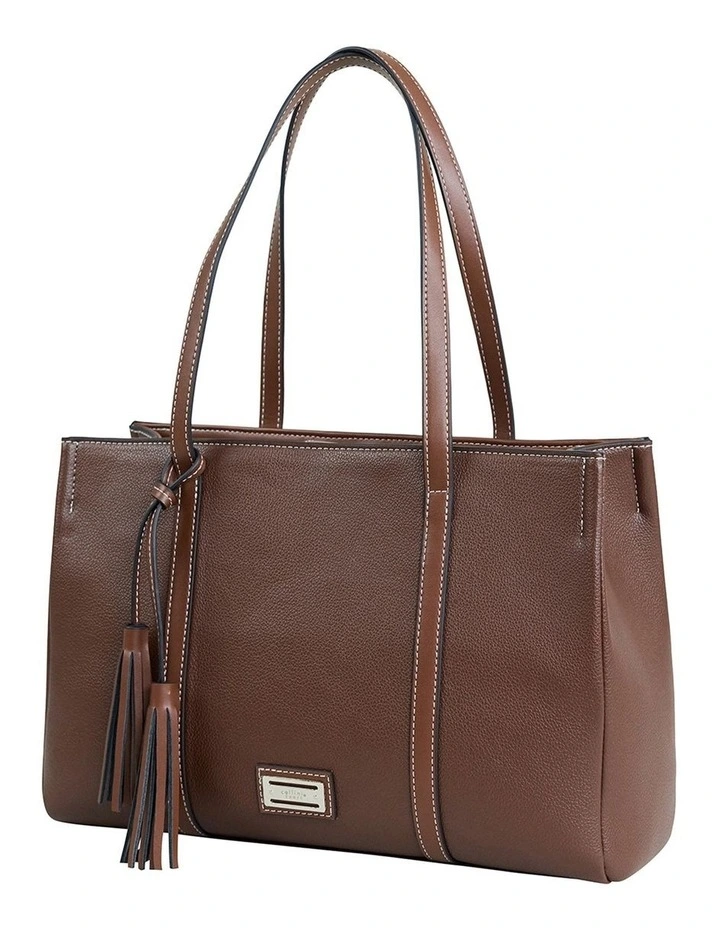 Jen Tote Bag in Brown image 2