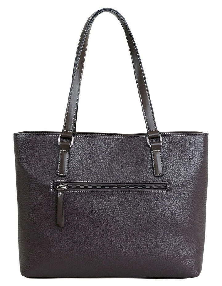 Edith Tote Bag in Chocolate image 3