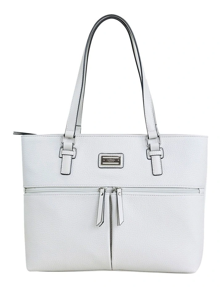 Edith Tote Bag in Grey image 1