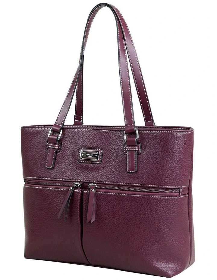 Edith Tote Bag in Plum image 2