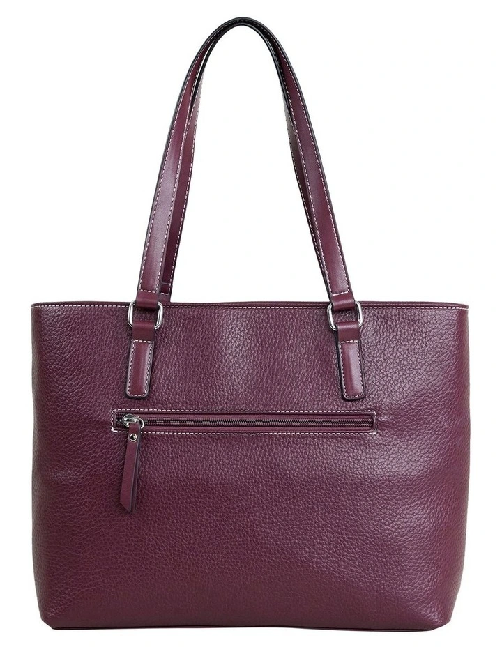 Edith Tote Bag in Plum image 3