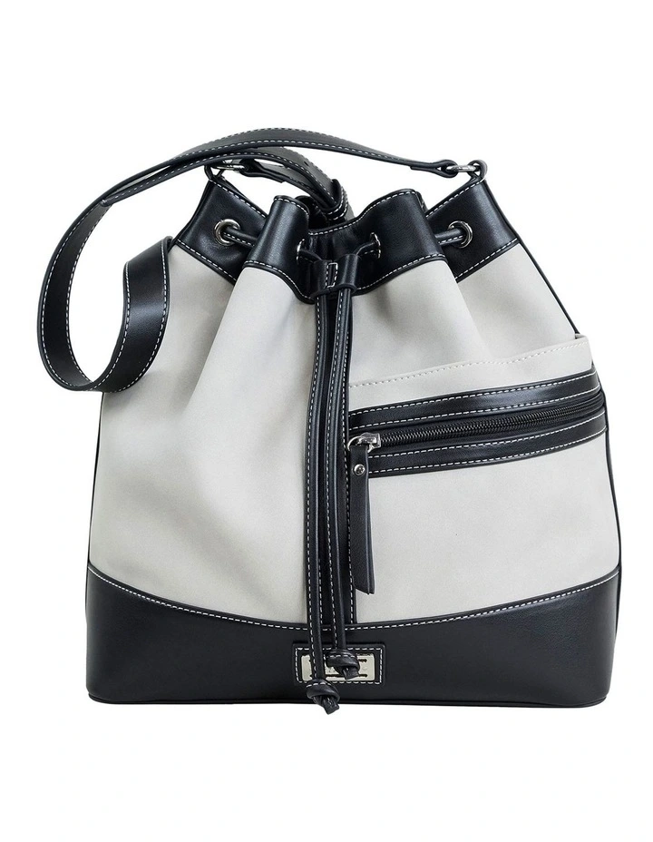 Betsy Bucket Bag in Grey image 1