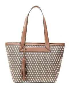 Winnie Tote Bag in Black Multi