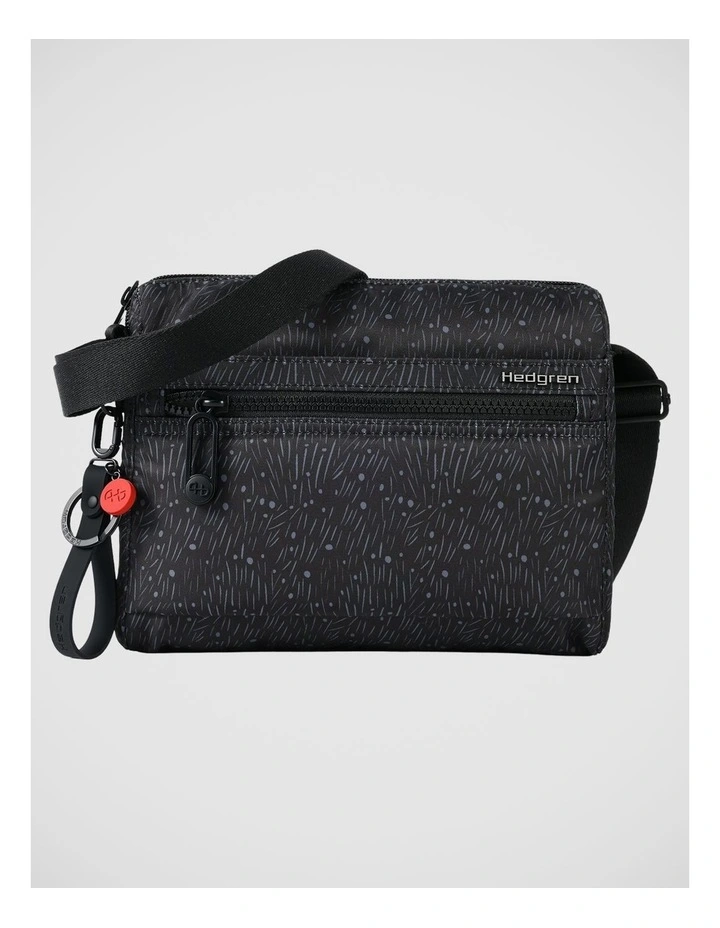 Eye Crossbody Bag in Floral Black image 1
