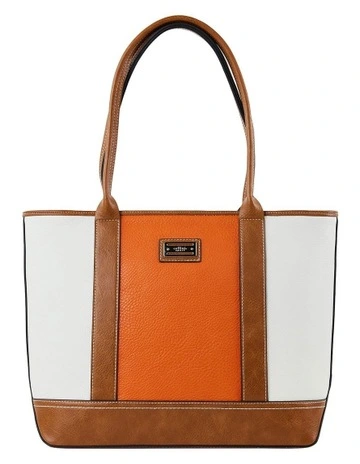 Sally Tote Bag in Orange Multi