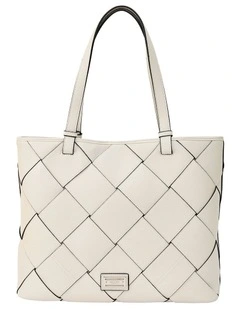 Hallie Tote Bag in Cream