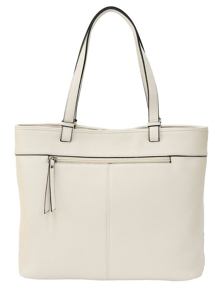 Hallie Tote Bag in Cream image 3
