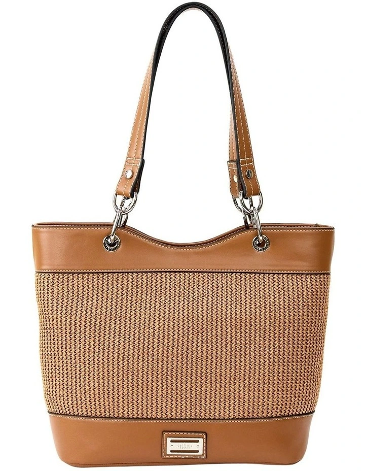 Sandra Tote Bag in Tan image 1