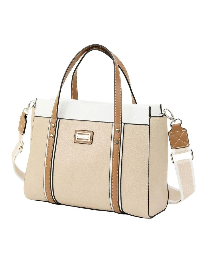 Dani Satchel Bag in Nude Multi image 2