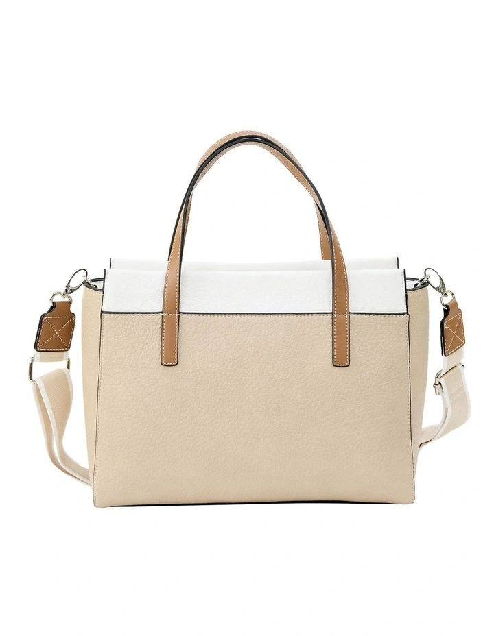 Dani Satchel Bag in Nude Multi image 3
