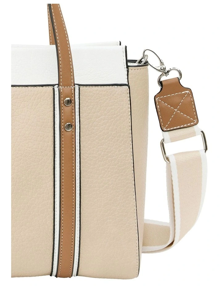 Dani Satchel Bag in Nude Multi image 4