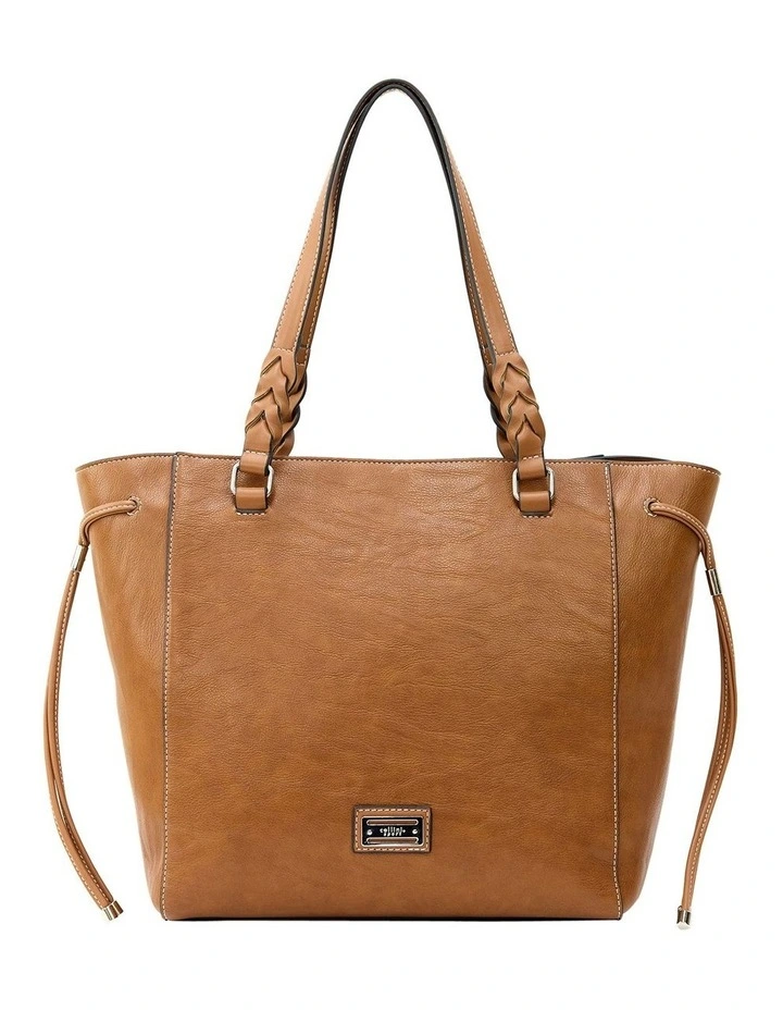 Daisy Tote Bag in Tan image 1