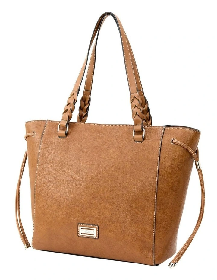 Daisy Tote Bag in Tan image 2