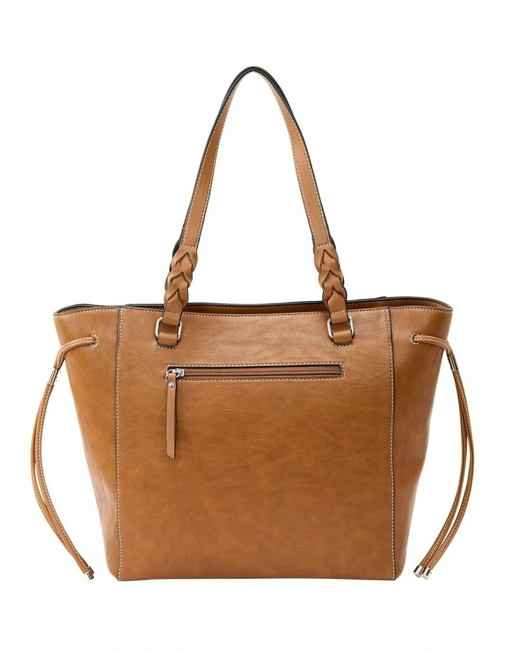Daisy Tote Bag in Tan image 3