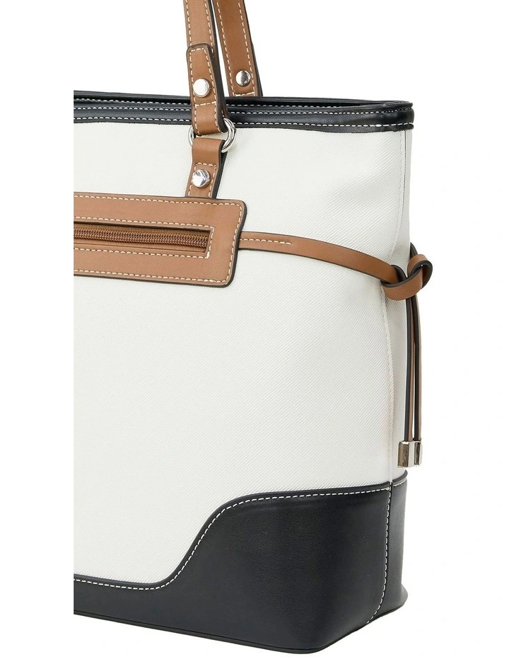 Bianca Tote Bag in White Multi image 4