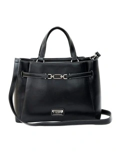 Candace Satchel Bag in Black