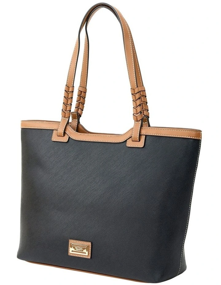 Joy Tote Bag in Black image 2
