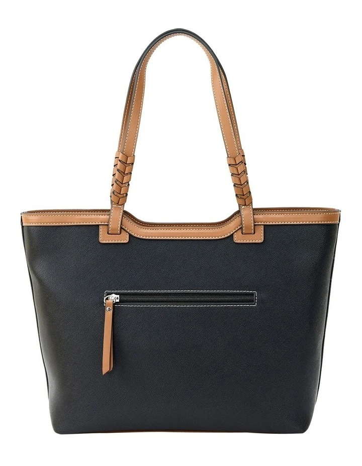 Joy Tote Bag in Black image 3