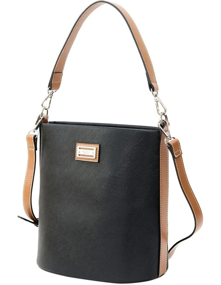 Joy Bucket Bag in Black image 2