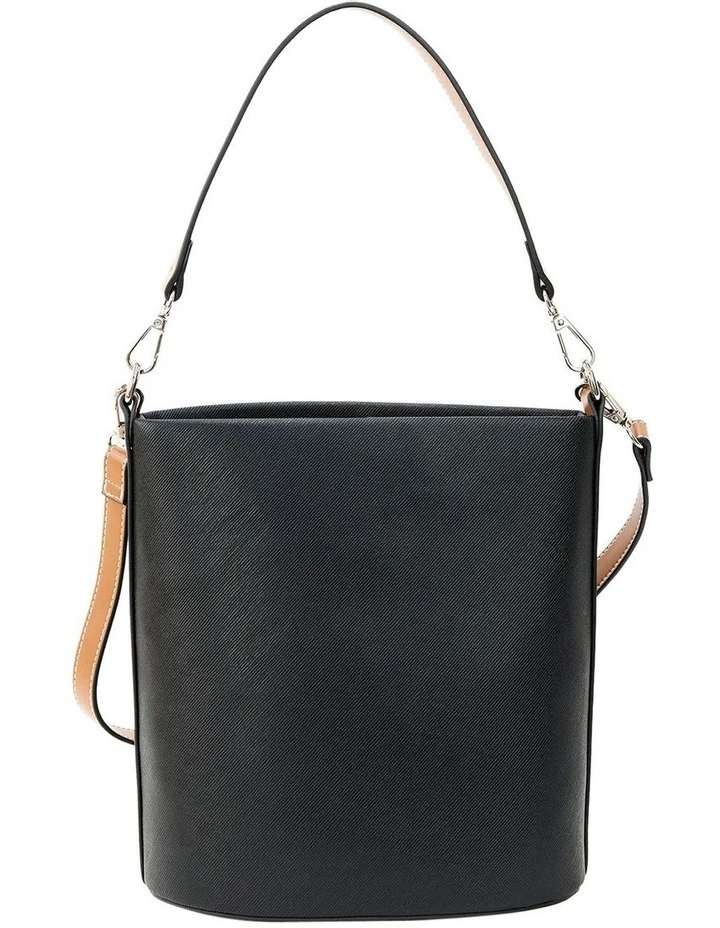 Joy Bucket Bag in Black image 3