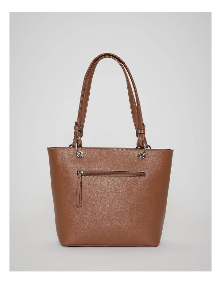 Pip Tote Bag in Brown Multi image 3