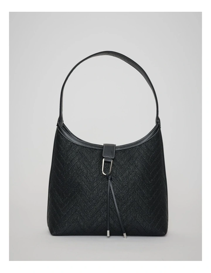 Claudia Shoulder Bag in Black image 3