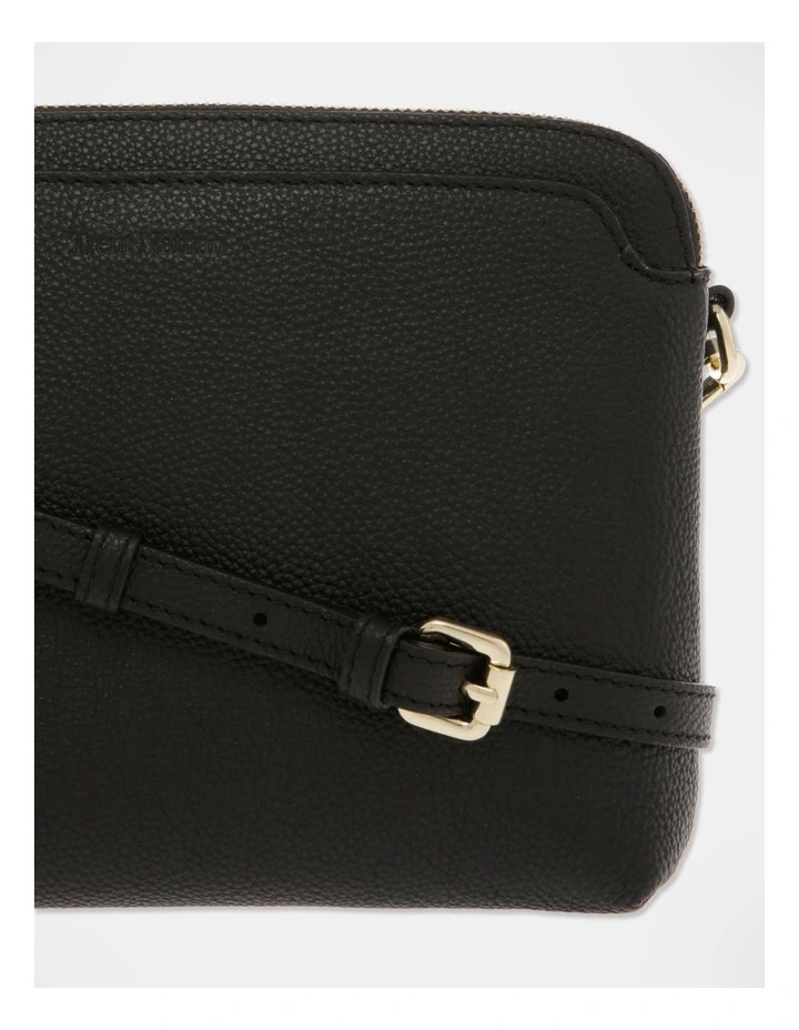 Trent Nathan Segovia Black Zip Top Crossbody Bag MYER