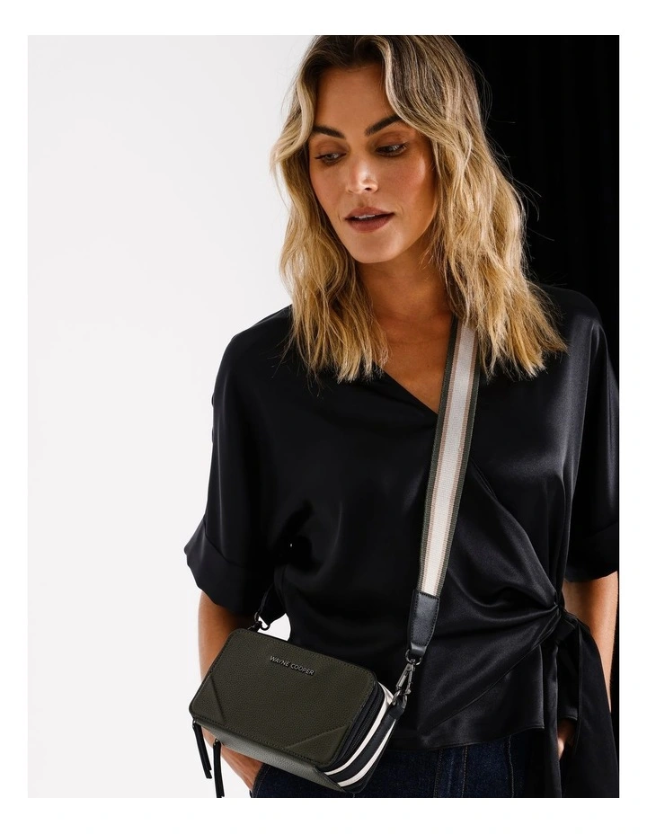 Wayne Cooper Courtnie Crossbody Bag In Khaki/Stone MYER