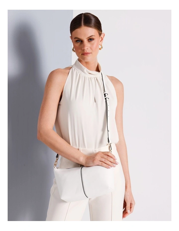 Dianne Crossbody Bag in White image 2
