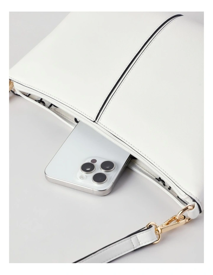 Dianne Crossbody Bag in White image 6