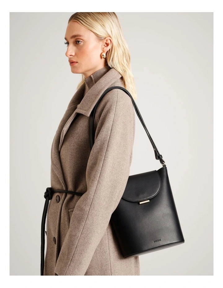 Erin Bucket Bag in Black image 2