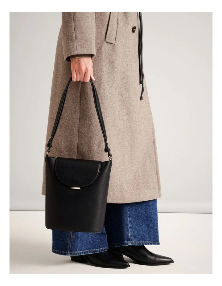 Erin Bucket Bag in Black image 6