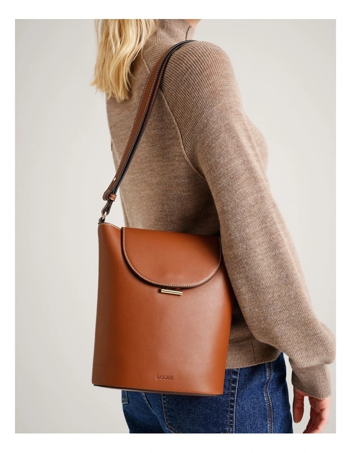 Erin Bucket Bag in Brown image 2