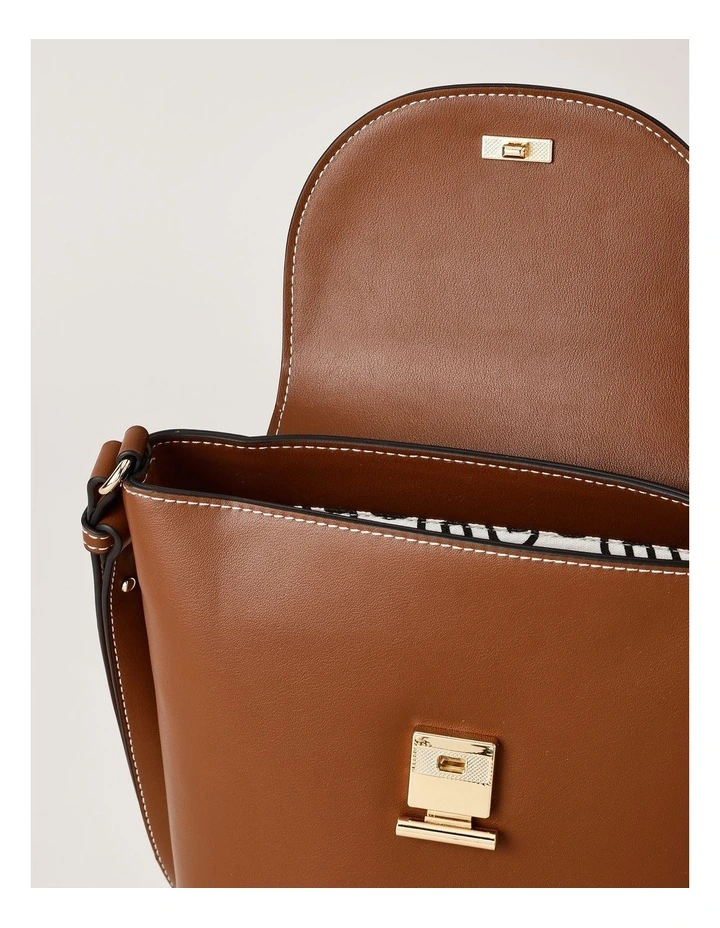 Erin Bucket Bag in Brown image 7