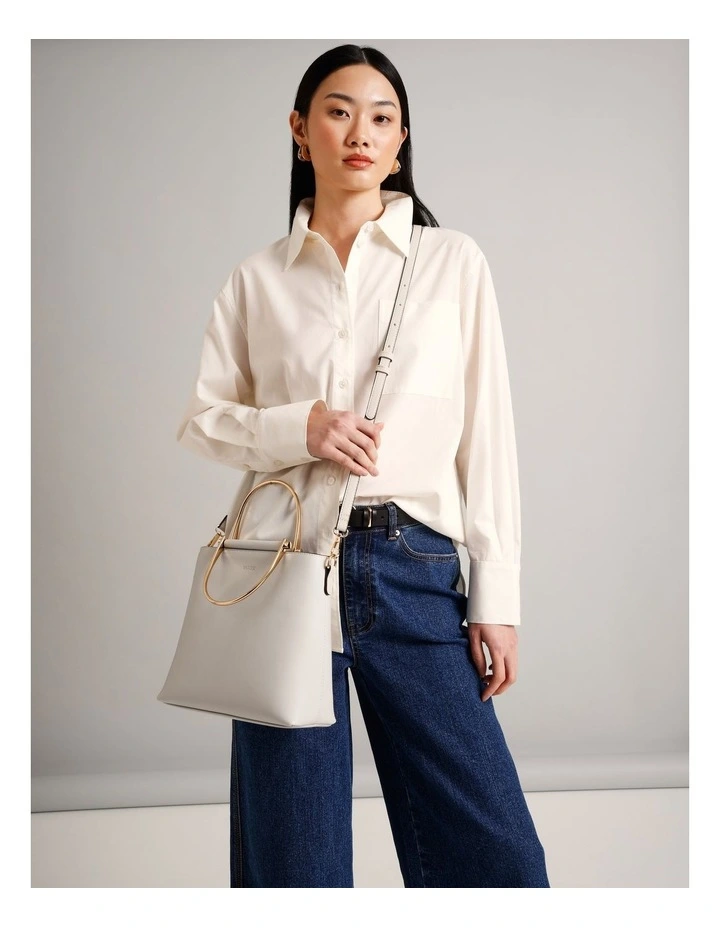Carolina Satchel Bag in Grey image 2