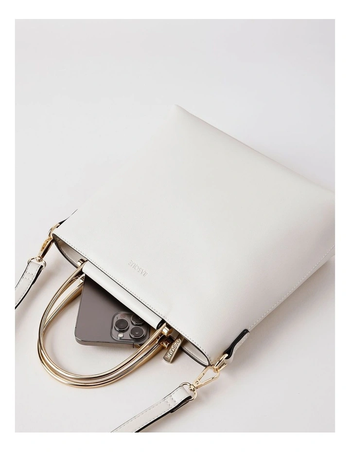 Carolina Satchel Bag in Grey image 7